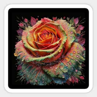 Fresh rose for You Sticker